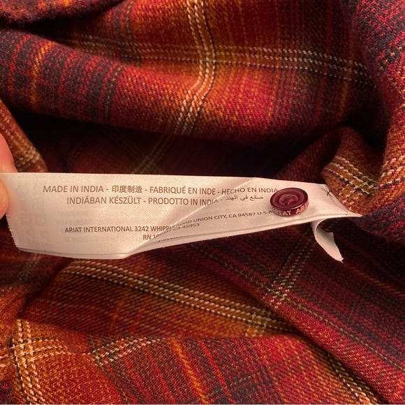 Ariat Hiller button up shirt Retro Fit shirt jacket - Picture 11 of 16